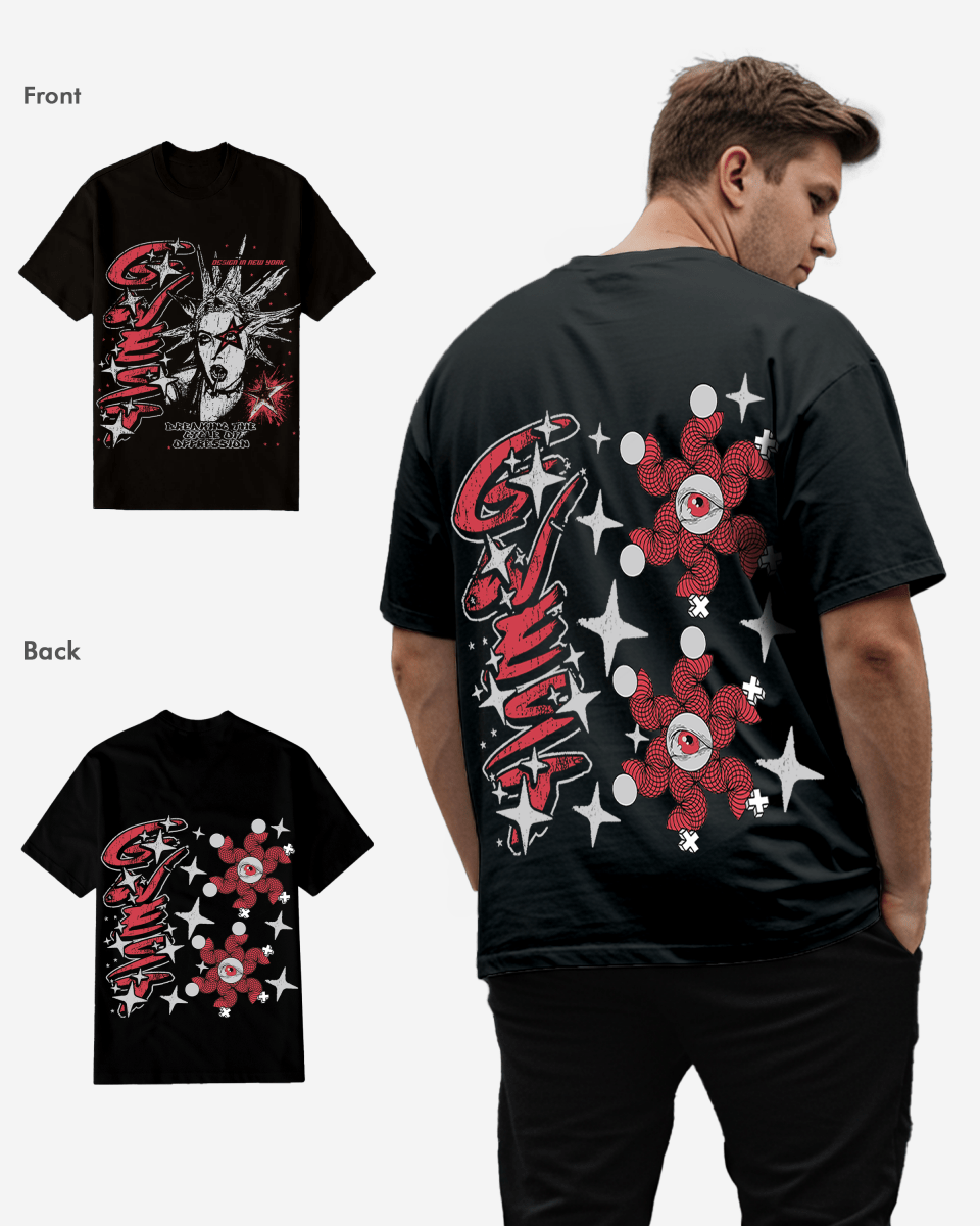 G West Breaking the Cycle Double Hit T-Shirt Big and Tall Mens