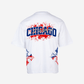 G West Chicago Blood Arch Logo Oversized T-Shirts