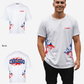 G West Chicago Blood Arch Logo Oversized T-Shirts