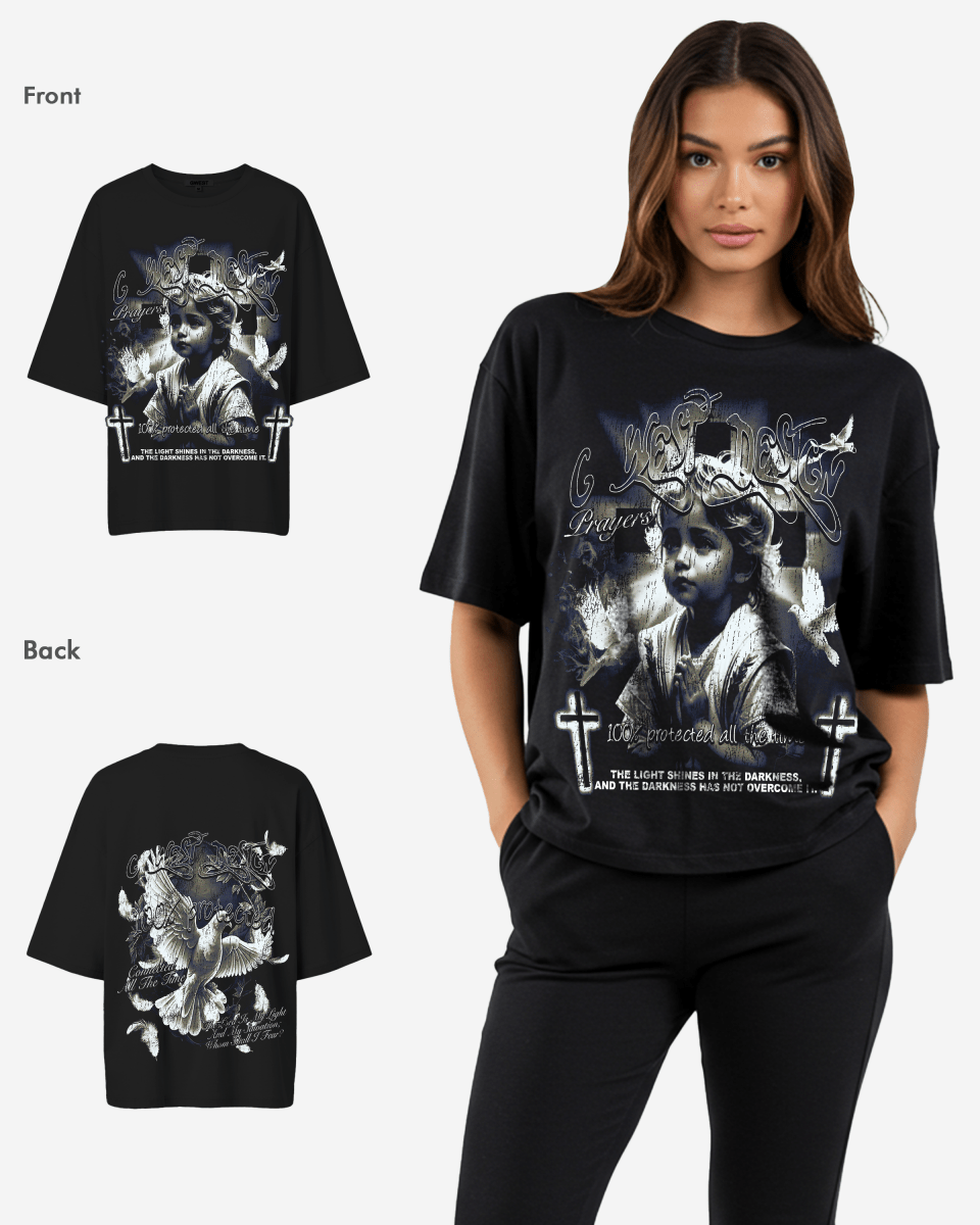 G West Womens Connected All The Time Premium Oversized Tee