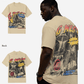 G West Cosmic Sky Ride Acid Wash Double Hit T-Shirt Big and Tall Mens