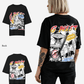 G West Womens Cosmic Sky Ride Double Hit Premium Oversized Tee