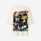 G West Womens Cosmic Sky Ride Double Hit Premium Oversized Tee