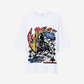 G West Womens Cosmic Sky Ride Double Hit Premium Oversized Tee