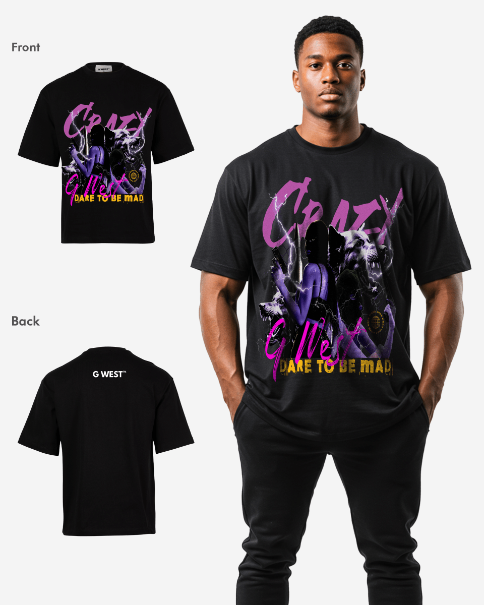 G WEST CRAZY OVERSIZED T-Shirt Mens
