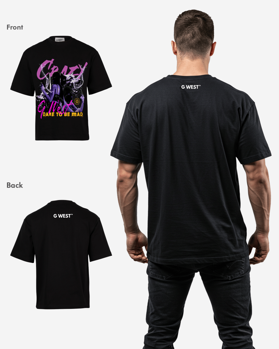 G WEST CRAZY OVERSIZED T-Shirt Mens