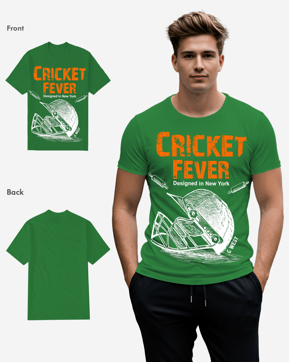 G West Cricket Fever T-Shirt Mens