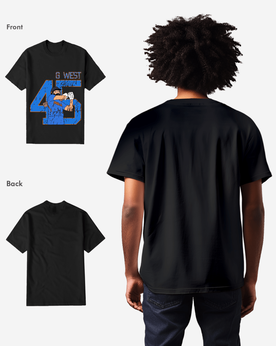 G West Cricket India King-45 T-Shirt : Gwdtfl2410 - 3 Colors Mens