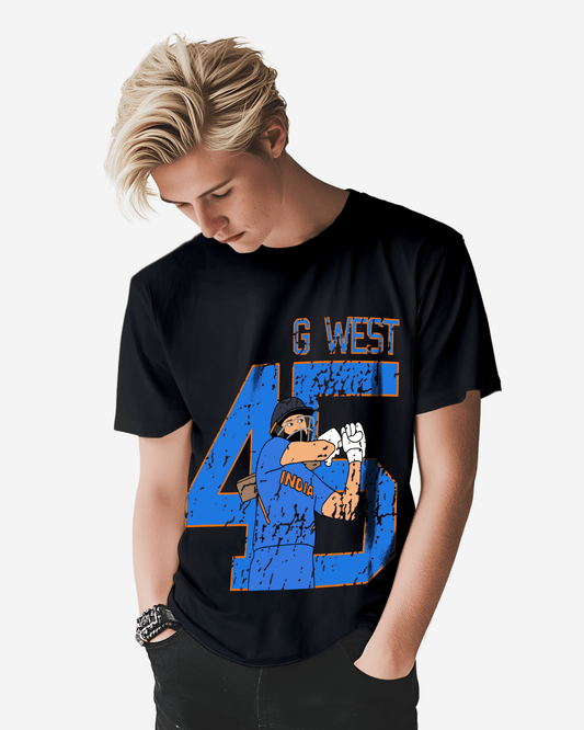 G West Cricket India King-45 Camiseta: Gwdtfl2410 - 3 Colores Hombre