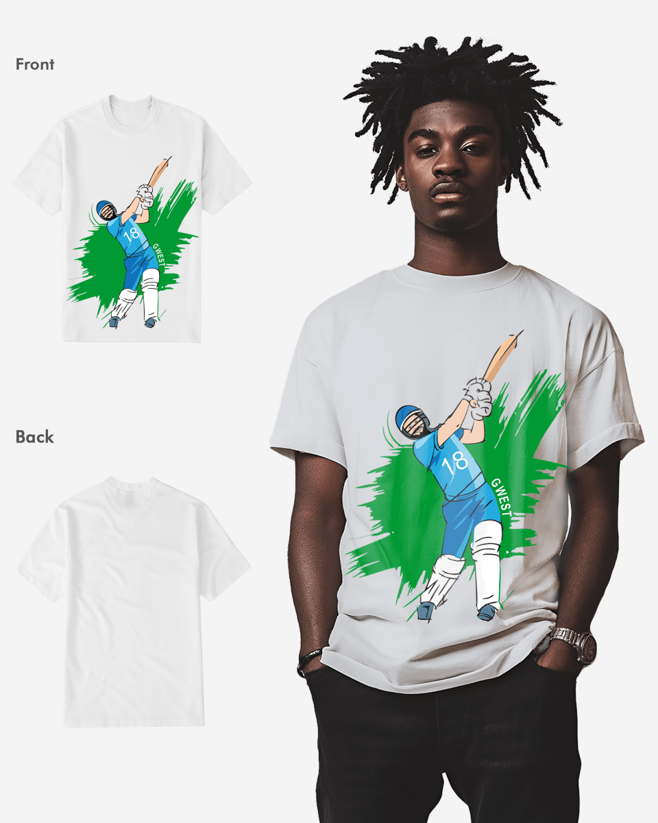 G West Cricket India T-Shirt : Gwdtfl2411 - 3 Colors Mens