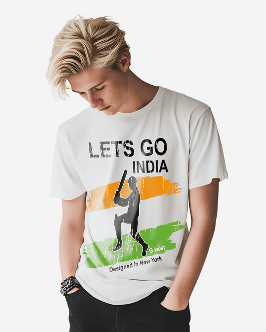 Camiseta G West Cricket Vamos India de Hombre