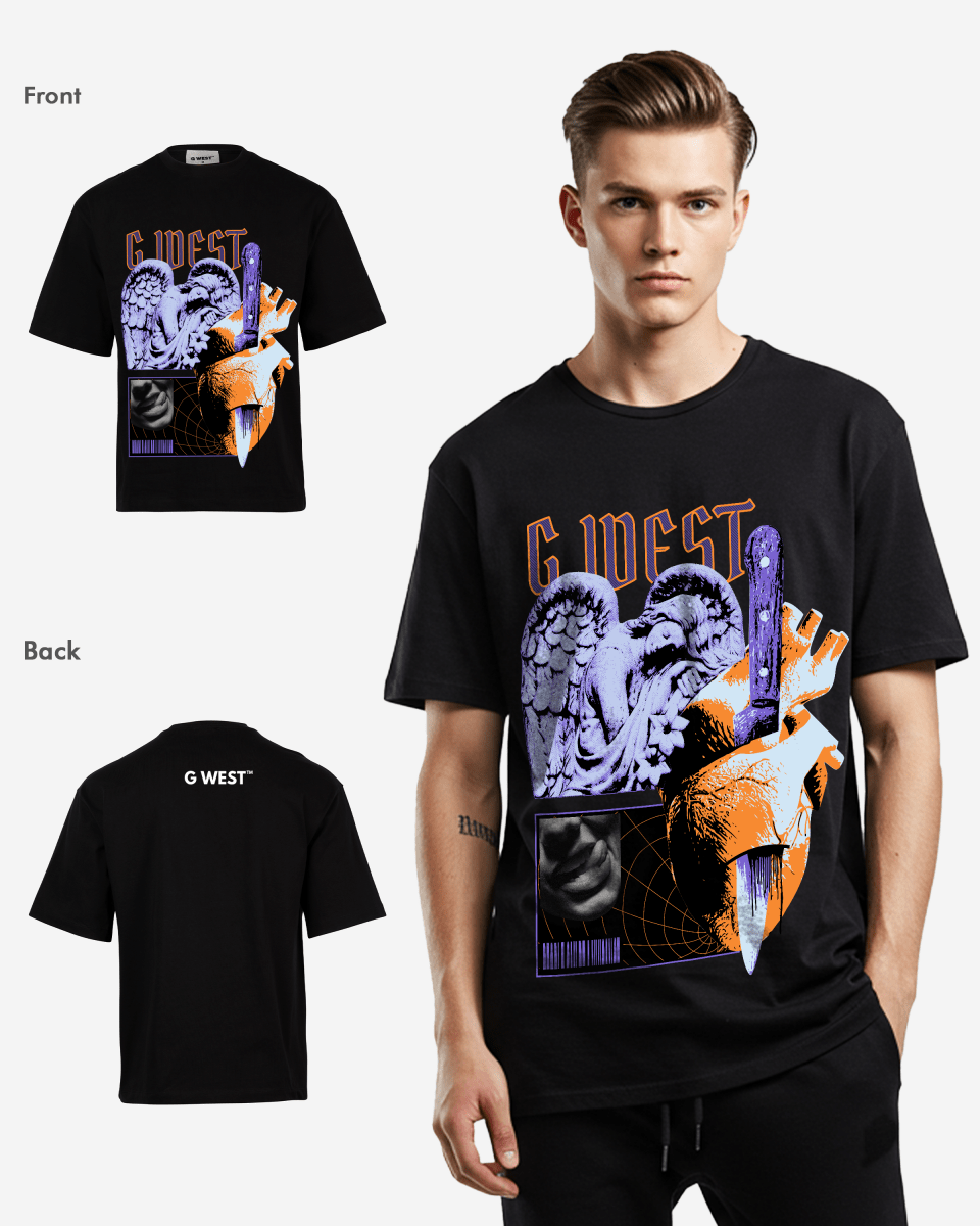 G WEST Cut to the core oversized T-Shirt Mens