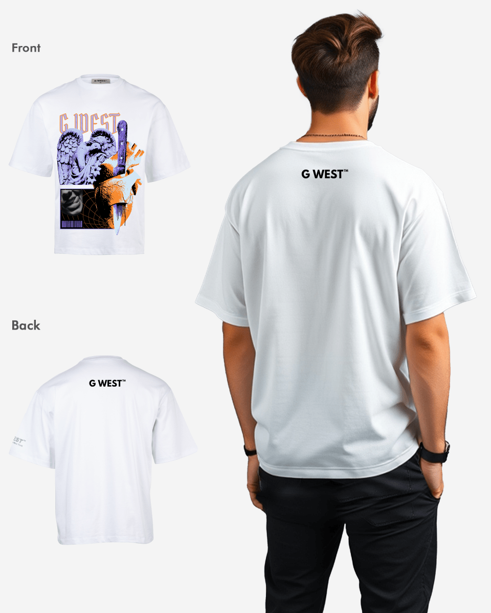 G WEST Cut to the core oversized T-Shirt Mens