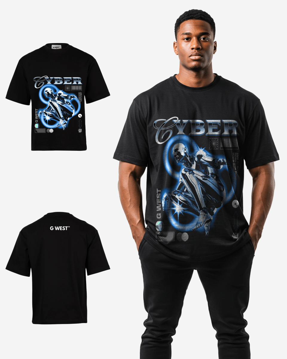 G WEST CYBER OVERSIZED T-Shirt Mens