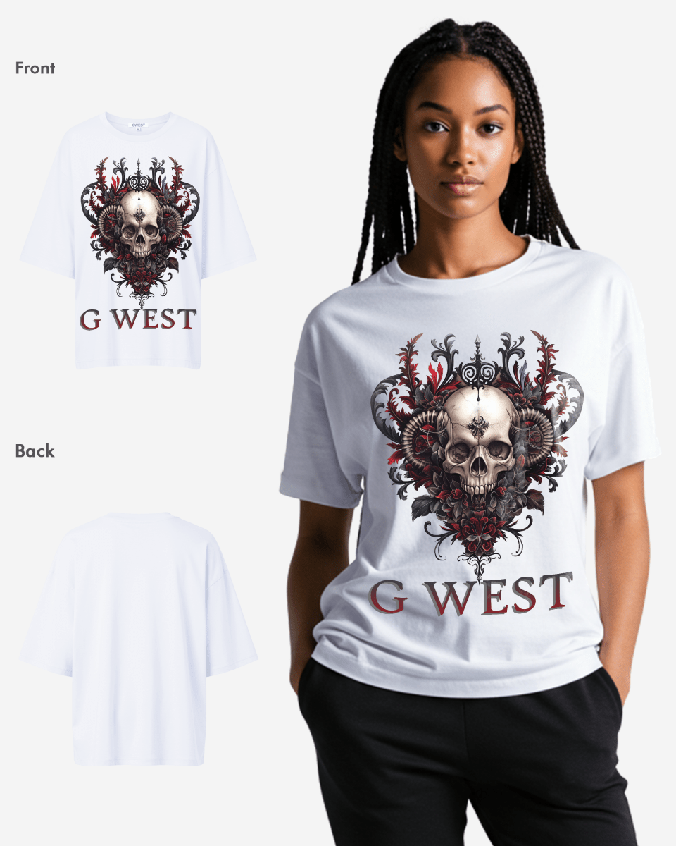 G West Womens Dead Devil Oversized Tee