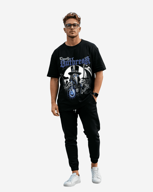 Camiseta extragrande para hombre G West Deadly Outbreak