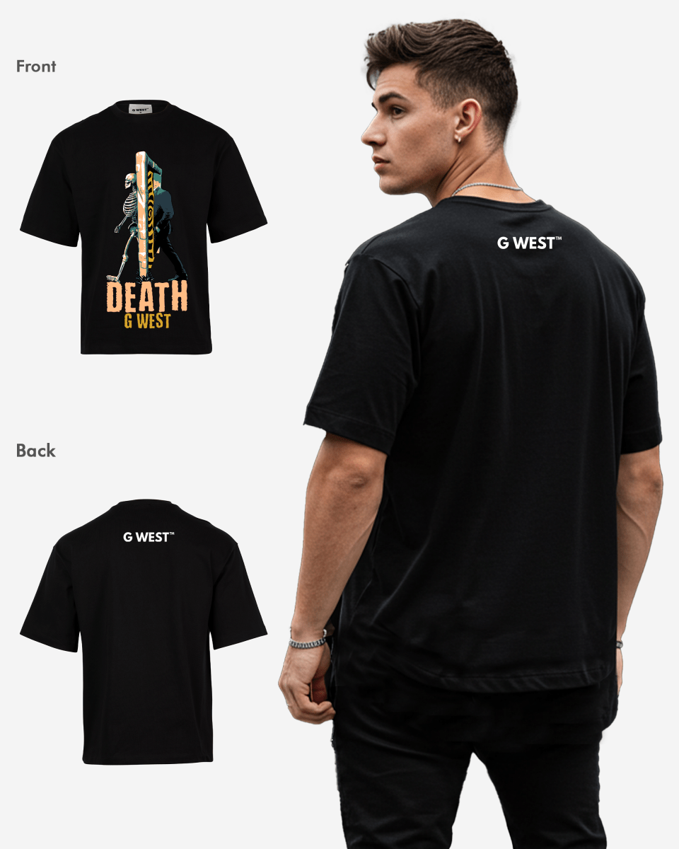 G WEST DEATH OVERSIZED T-Shirt Mens