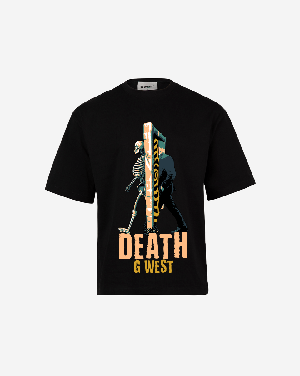 G WEST DEATH OVERSIZED T-Shirt Mens