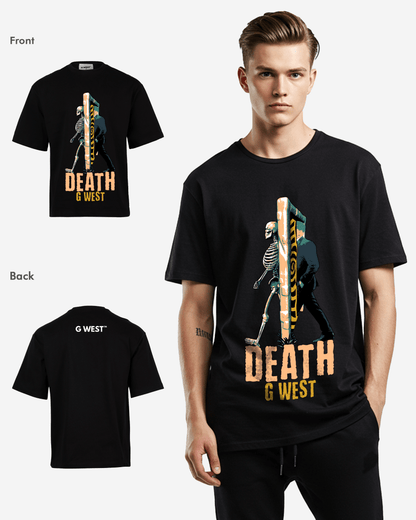 G WEST DEATH OVERSIZED T-Shirt Mens