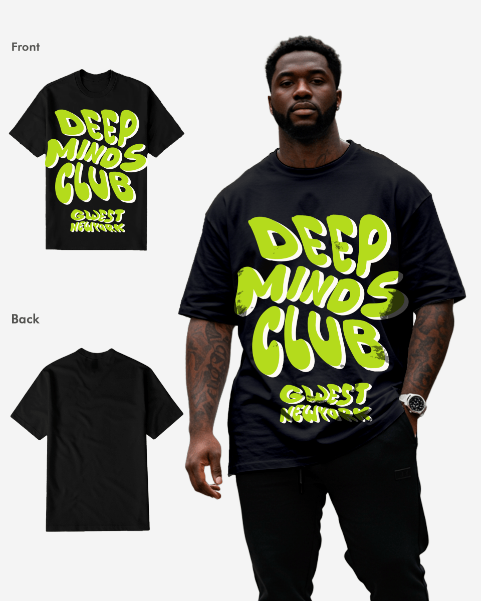 G WEST DEEP MINDS CLUB T-Shirt Big and Tall Mens