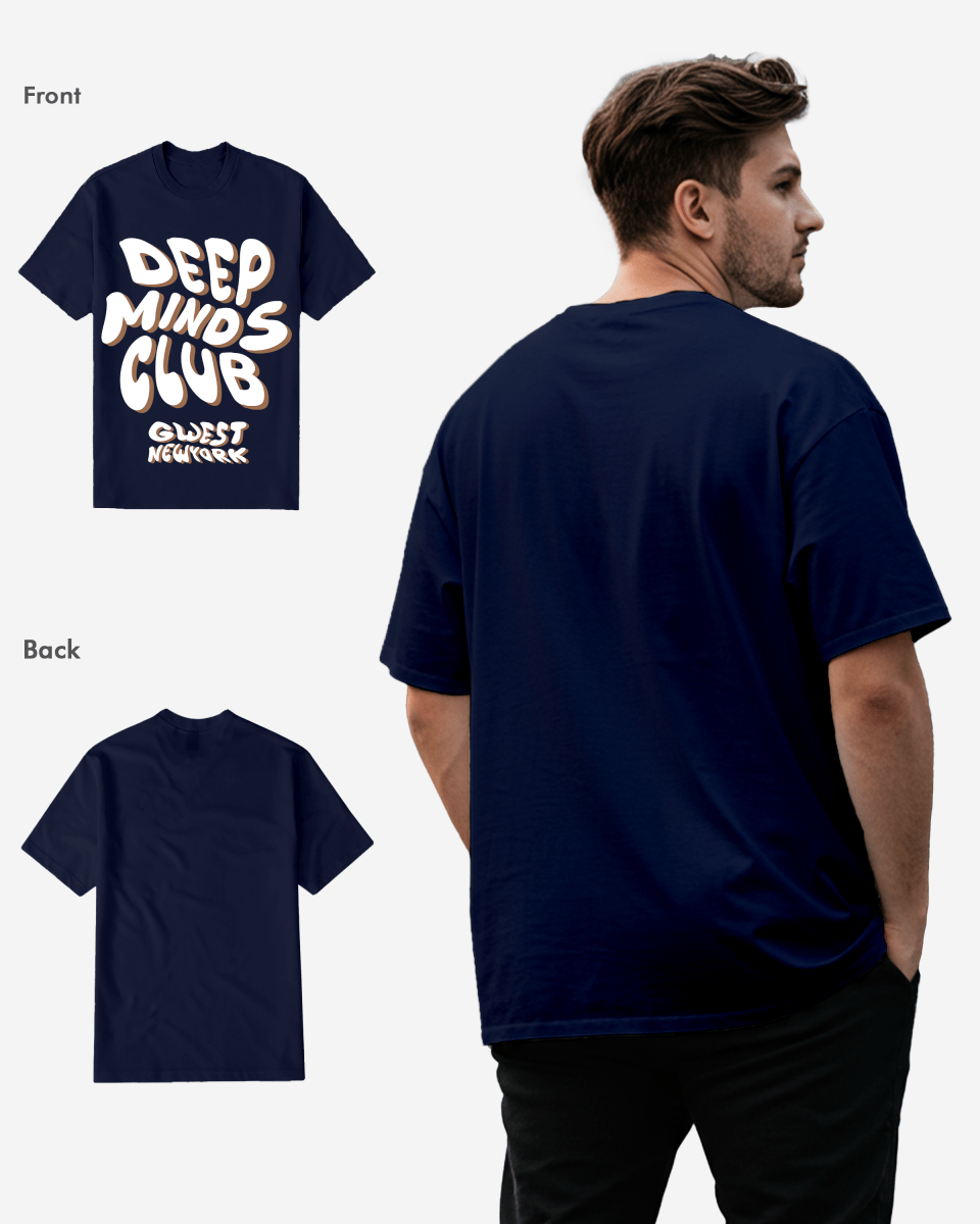 G WEST DEEP MINDS CLUB T-Shirt Big and Tall Mens