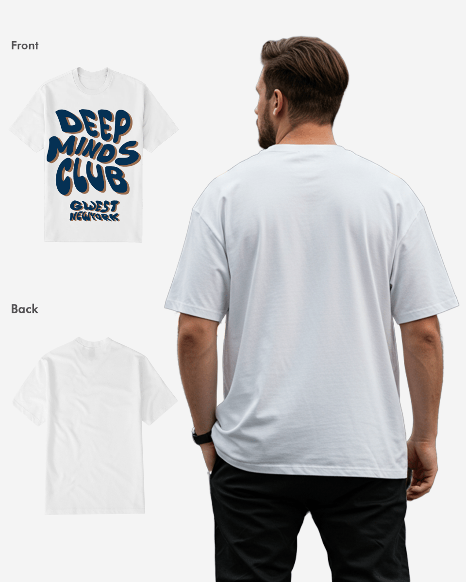 G WEST DEEP MINDS CLUB T-Shirt Big and Tall Mens