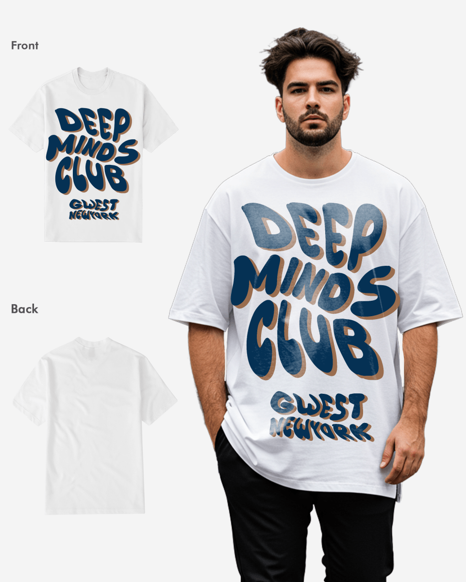 G WEST DEEP MINDS CLUB T-Shirt Big and Tall Mens