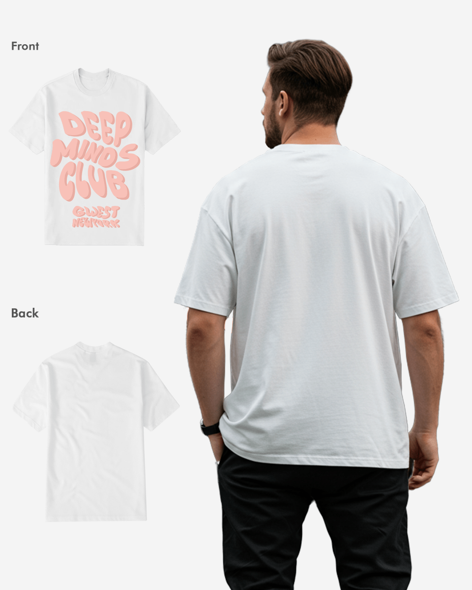 G WEST DEEP MINDS CLUB T-Shirt Big and Tall Mens