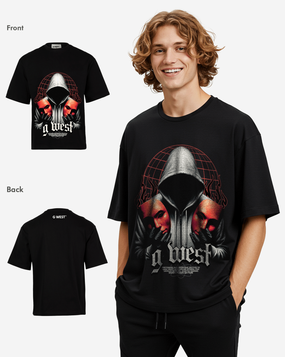 G WEST DOUBLE FACED OVERSIZED T-Shirt Mens
