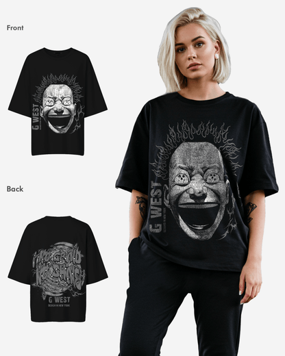 G West Womens Electrical Einstein Oversized Tee