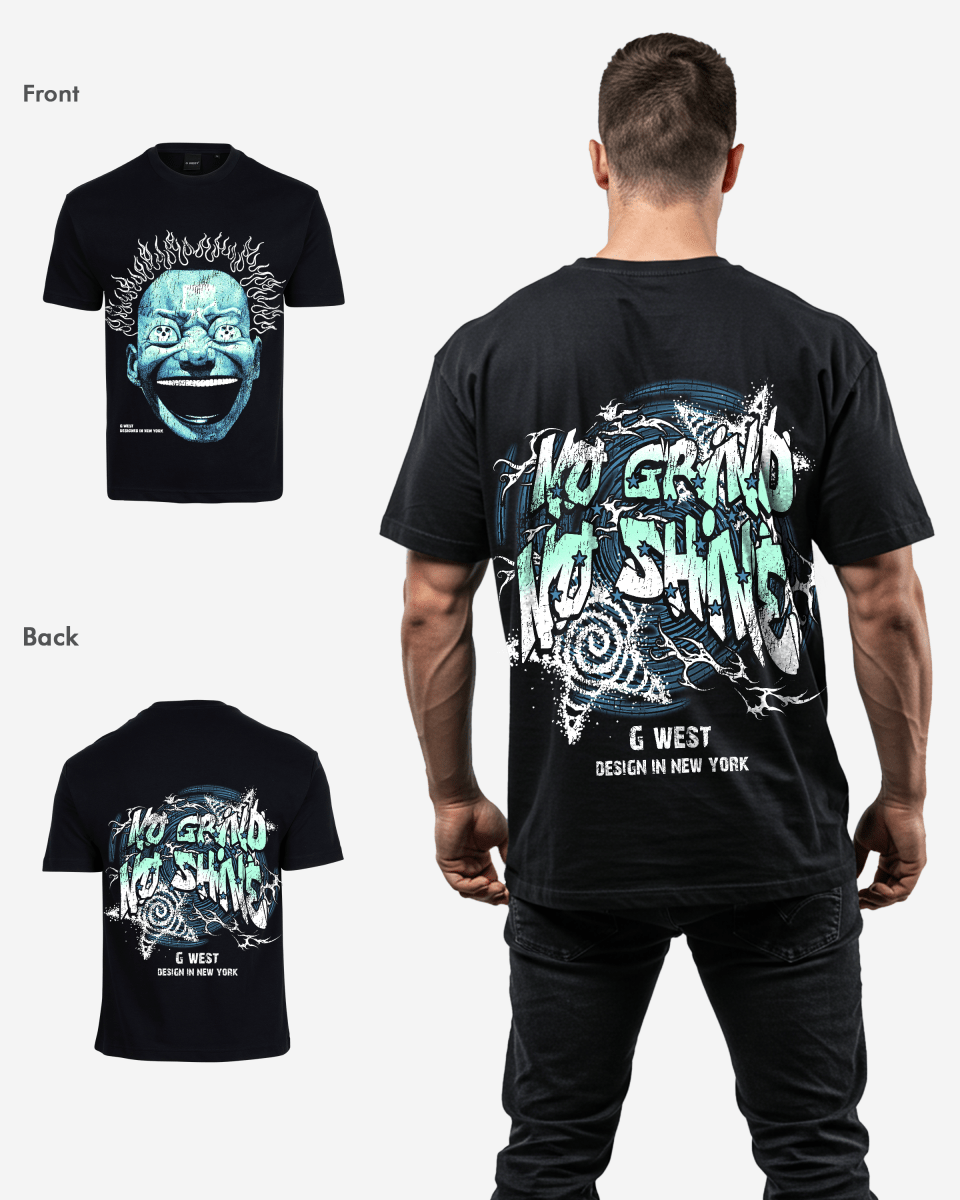 G West Mens Electrical Einstein Oversized Tee