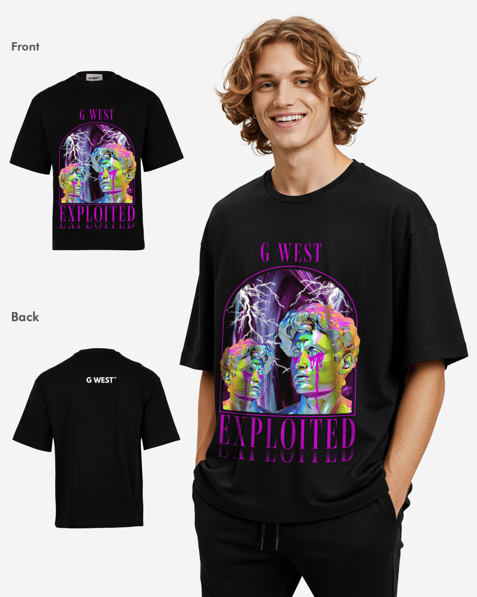G WEST Exploited Oversized T-Shirt Mens
