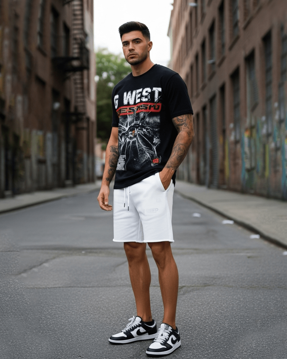 G West Fake World Tee & Short Set