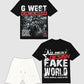 G West Fake World Tee & Short Set