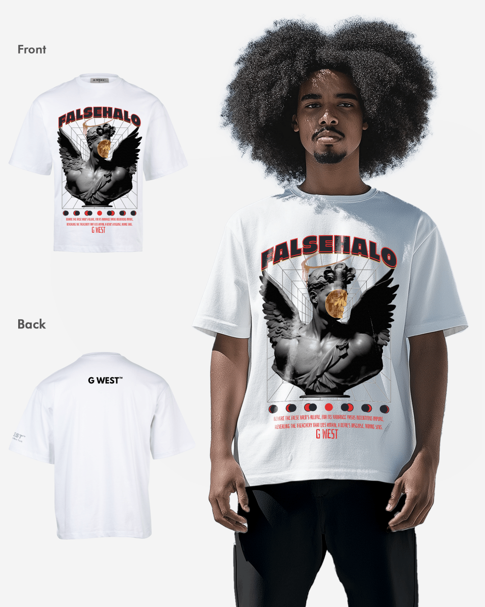 G WEST FALSEHALO OVERSIZED T-Shirt Mens