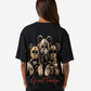 G West Womens Family Black Oversized Tee