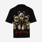 G West Mens Family Black Oversized  Tee