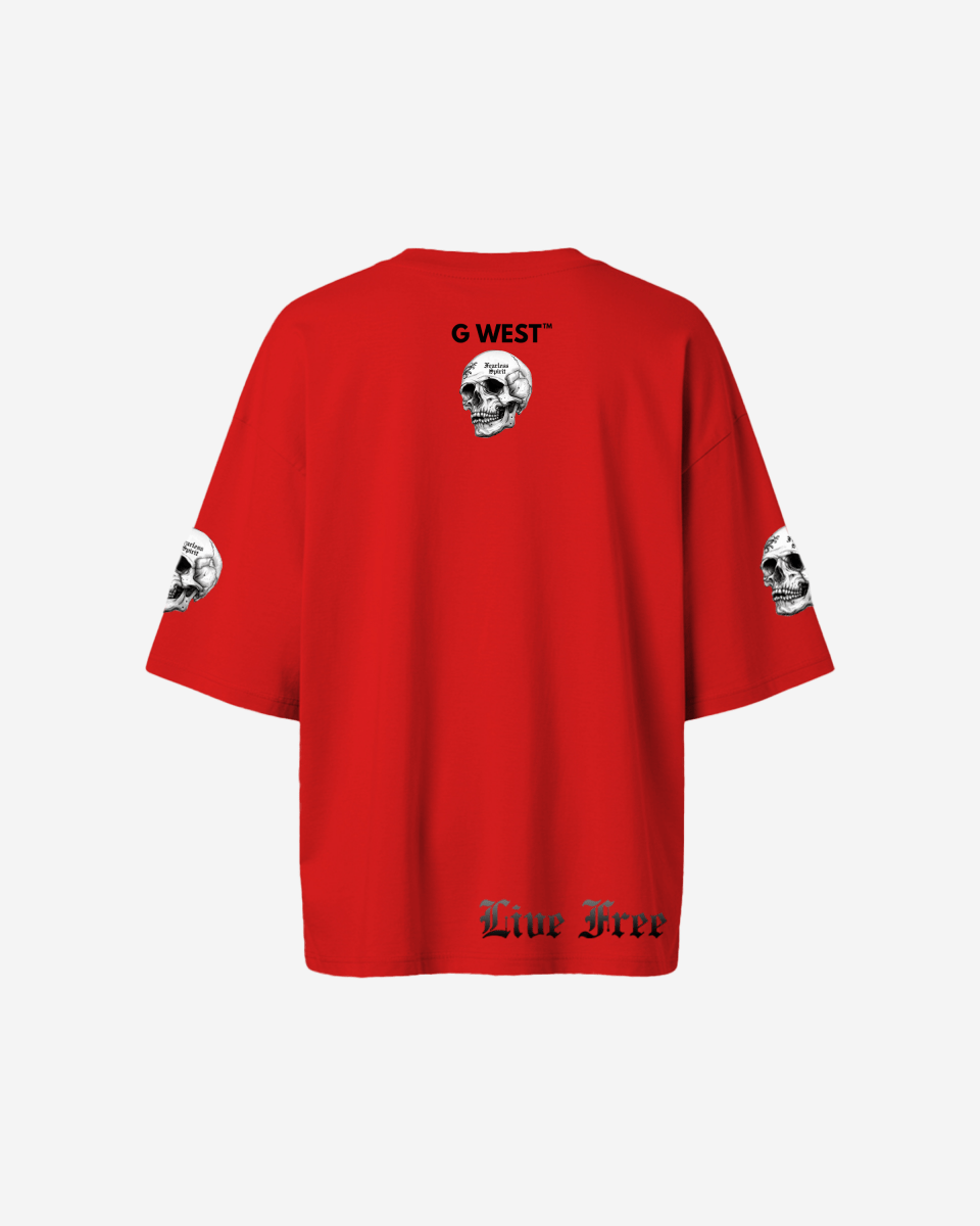G West Womens Fearless Spirit Oversized Tee