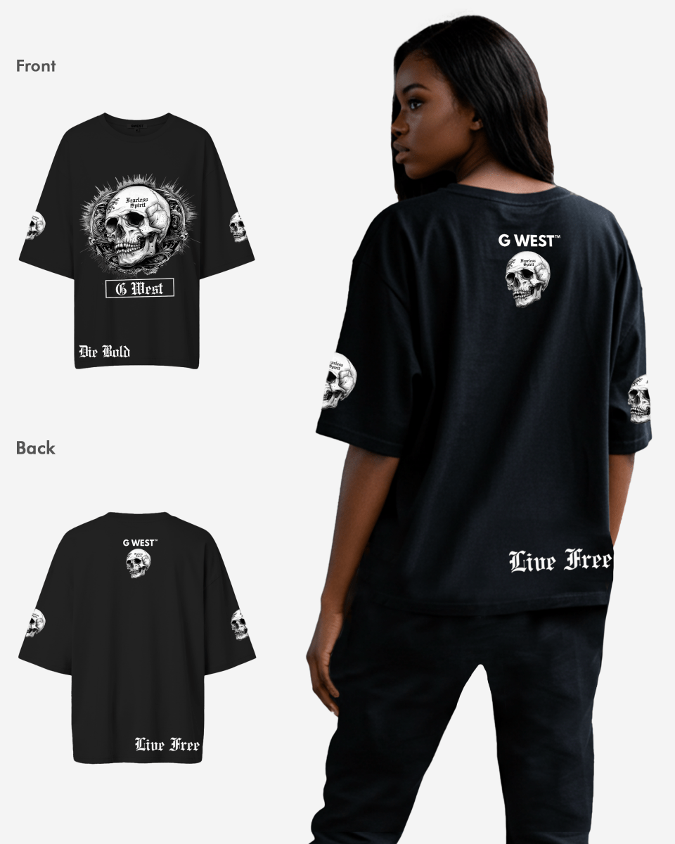 G West Womens Fearless Spirit Oversized Tee