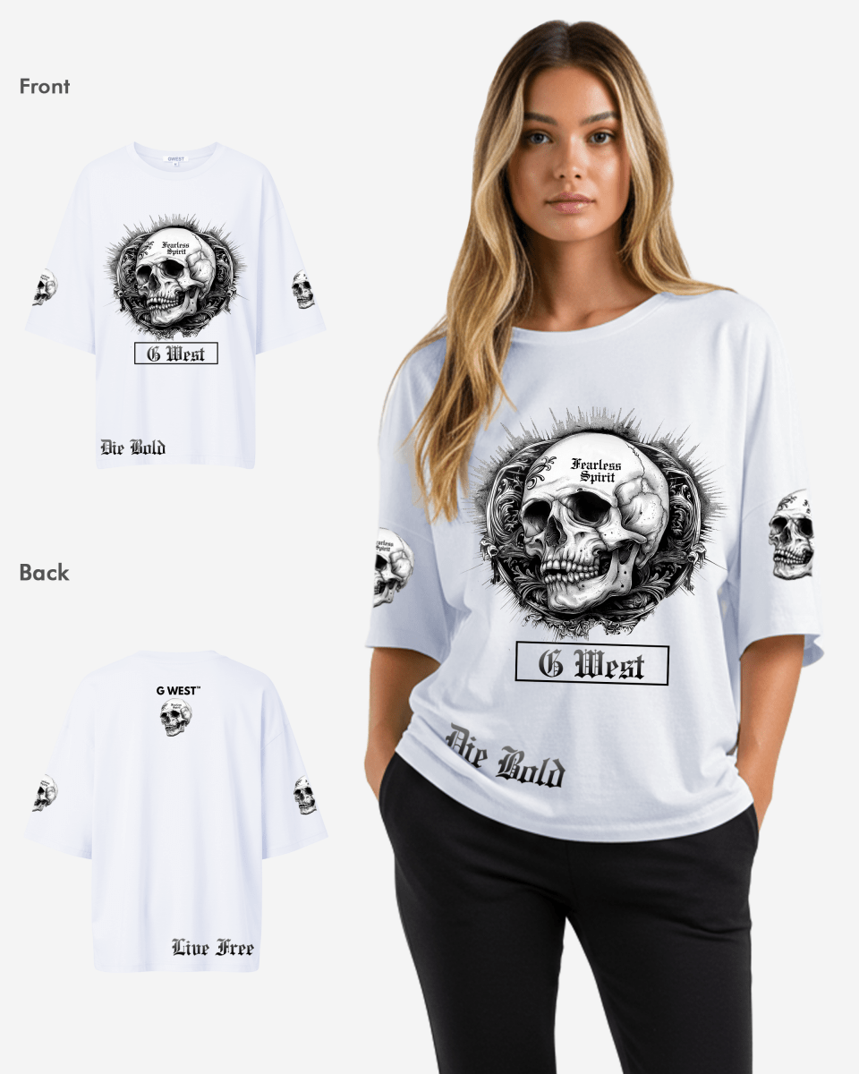 G West Womens Fearless Spirit Oversized Tee