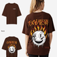 G West Womens Fire Smile Lifestyle Oversized Tee