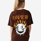 G West Womens Fire Smile Lifestyle Oversized Tee