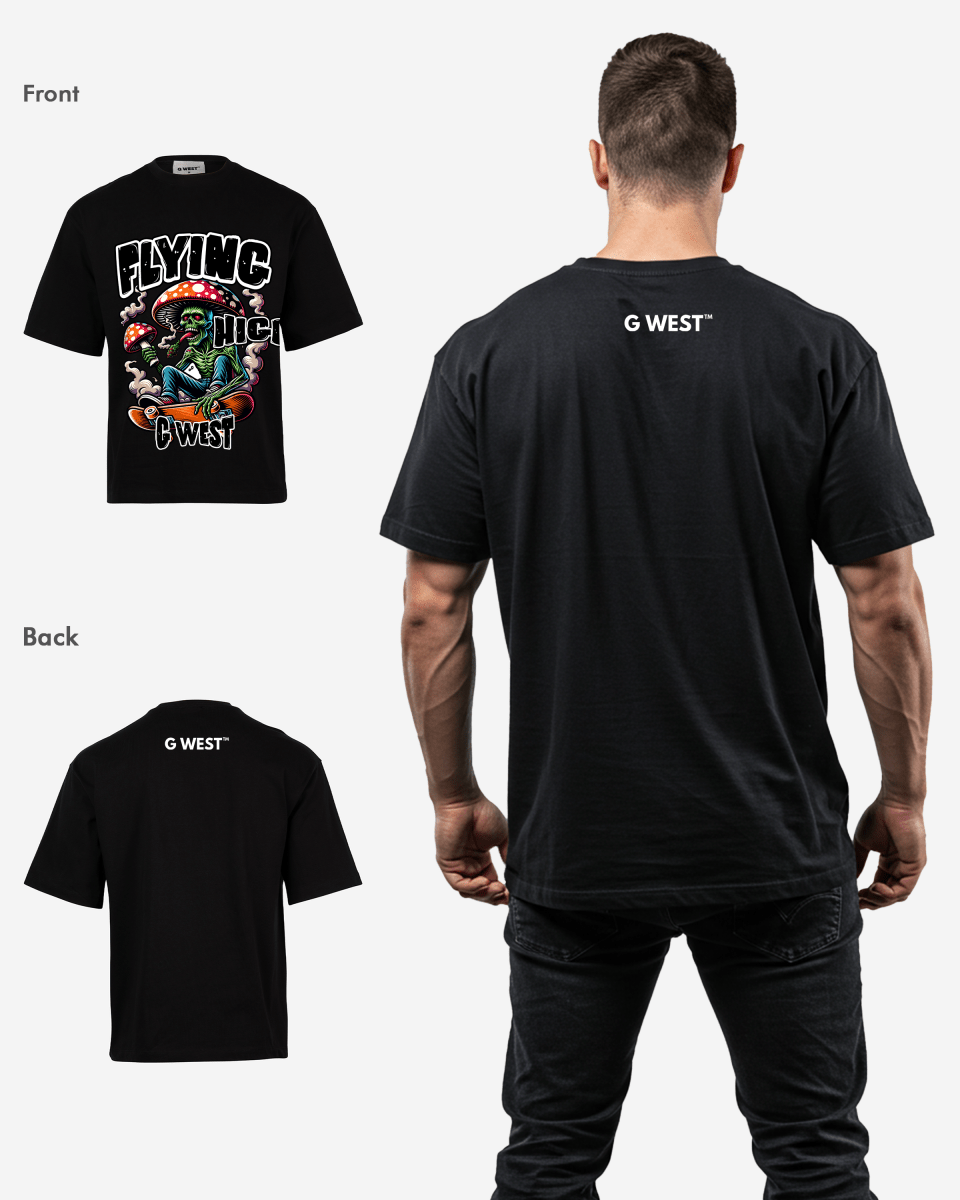 G WEST FLYING HIGH OVERSIZED T-Shirt Mens