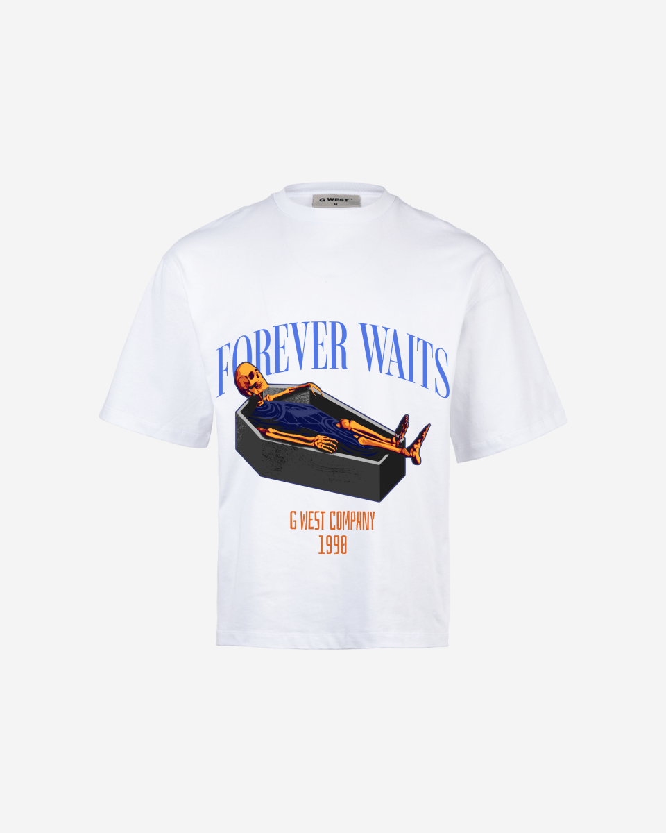 G WEST Forever Waits Oversized T-Shirt Mens