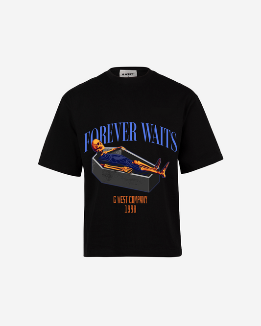 G WEST Forever Waits Oversized T-Shirt Mens