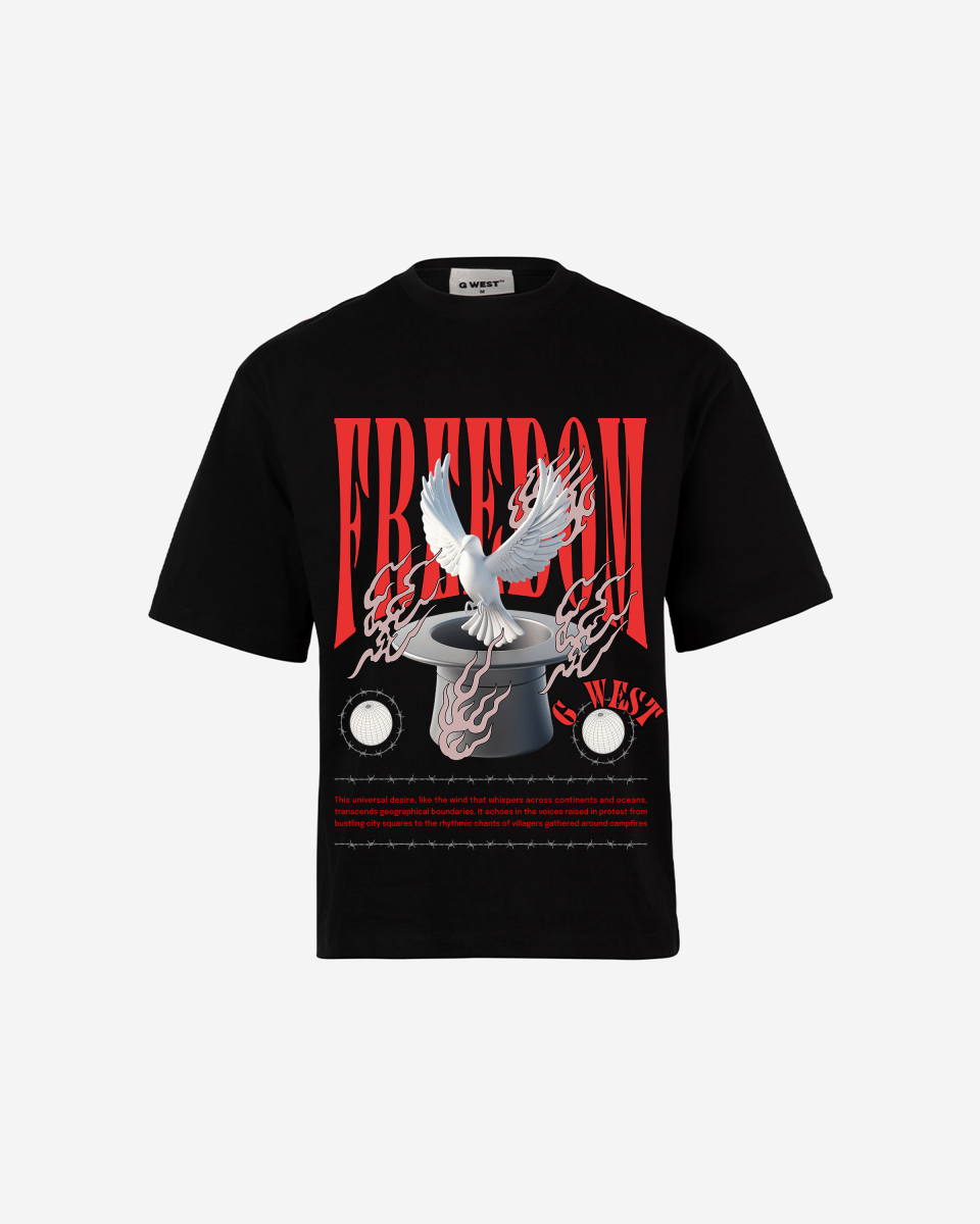 G WEST FREEDOM OVERSIZED T-Shirt Mens