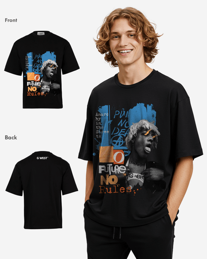 G WEST FUTURE NO RULES OVERSIZED T-Shirt Mens