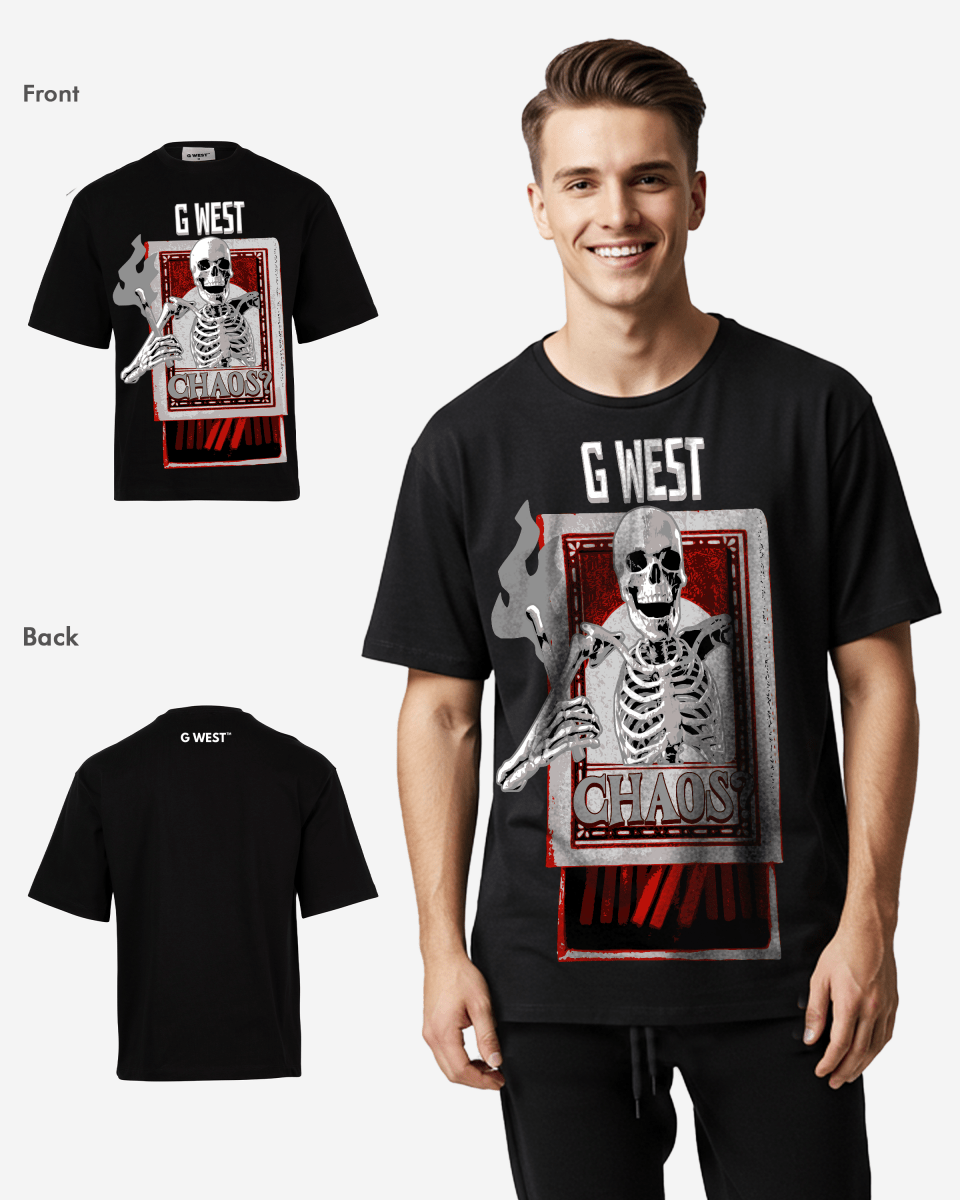 G WEST G CHAOS OVERSIZED T-Shirt Mens