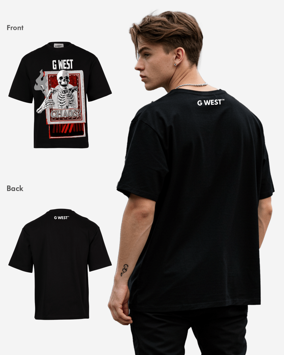 G WEST G CHAOS OVERSIZED T-Shirt Mens