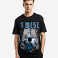 G West Game of G Baby Blue Black Oversized T-Shirt Mens